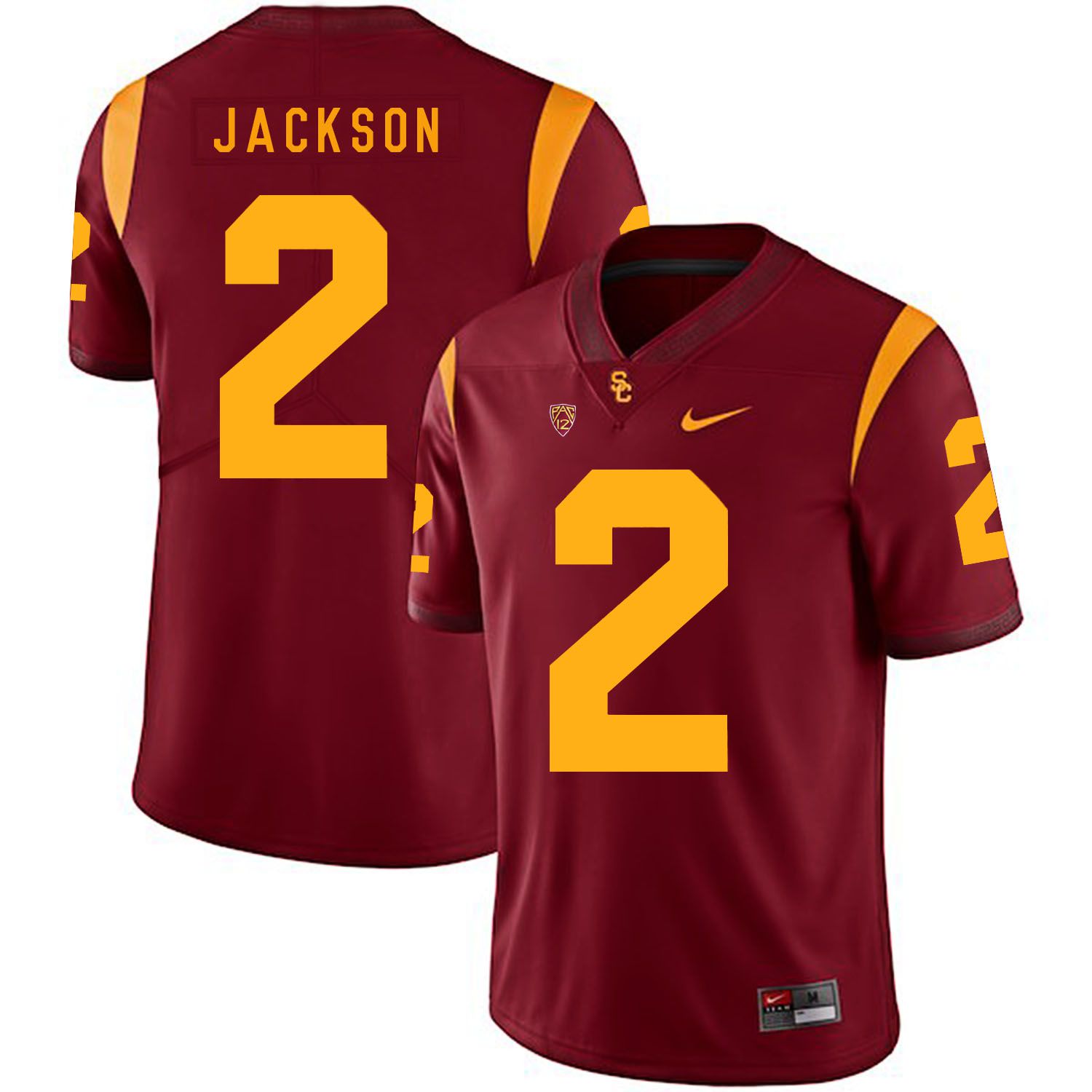 Men USC Trojans #2 Jackson Red Customized NCAA Jerseys